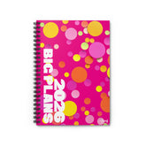 2026 Big Plans Spiral Planner- Hot Pink