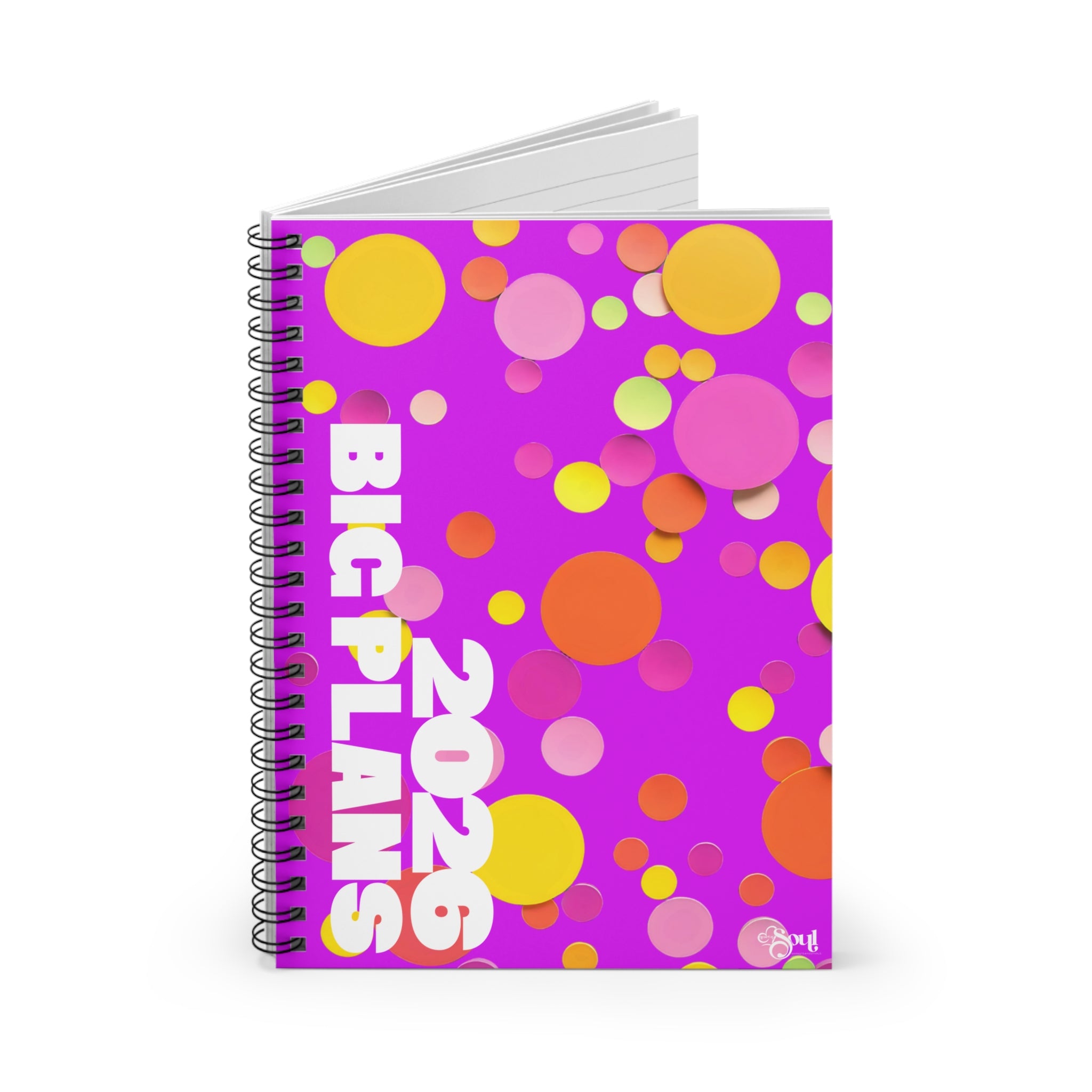 2026 Big Plans Spiral Planner- Neon Purple