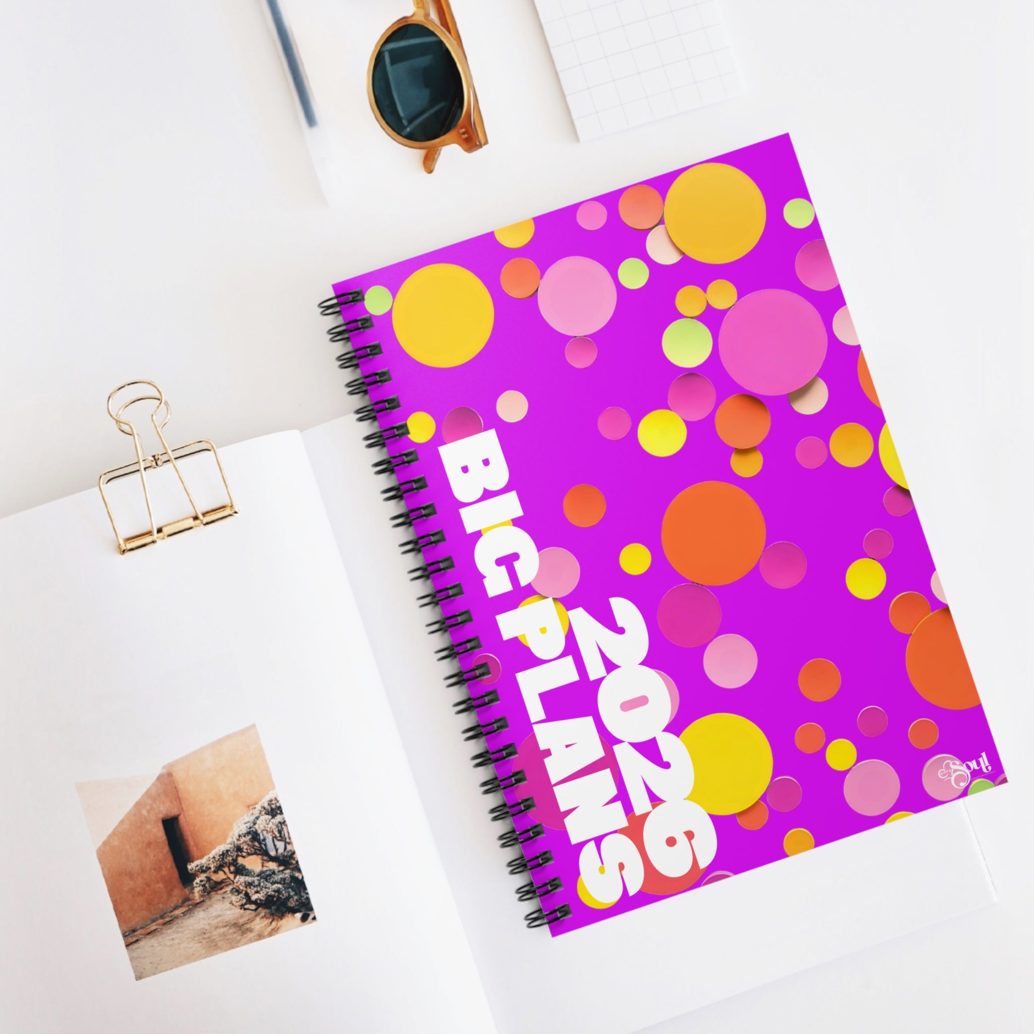 2026 Big Plans Spiral Planner- Neon Purple