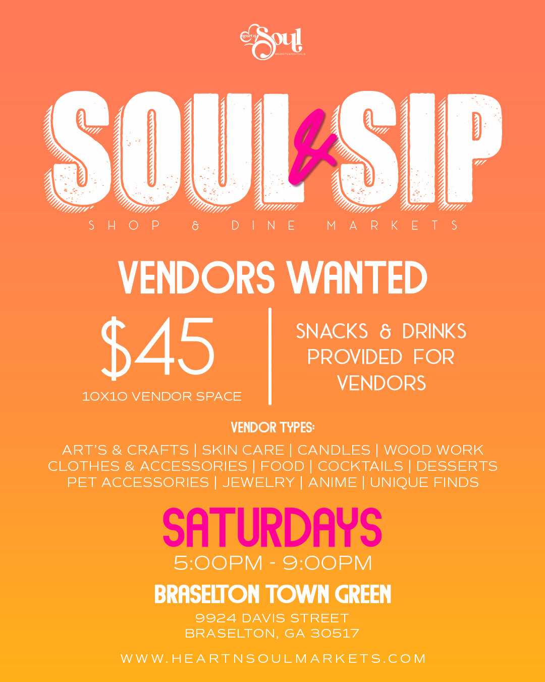 Soul & Sip Shop and Dine Market